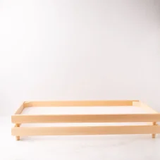 Fából készült szárítóállvány fűszernövények, gombák, zöldségek és gombák számára, 3 szintes – 60x32 cm