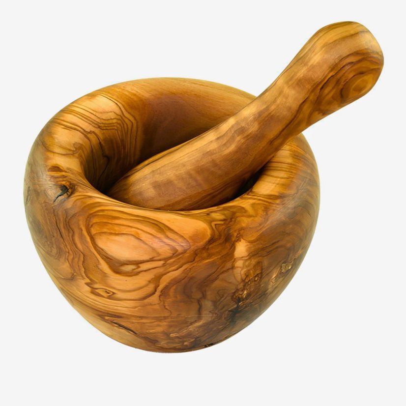 Olívafából készült mozsár – 12 cm