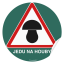 Jedu na houby – samolepka na auto