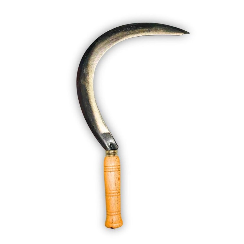Srp s hladkou čepelí pro sekání trávy, bylin a drobných rostlin 40 cm
