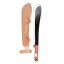 Kerti machete 35 cm bőrtokkal