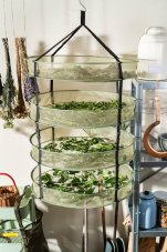 Sušicí síť Clever Grow zelená, odepínací, 4 patra