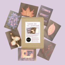 Set DIY pentru realizarea amprentelor luminoase din plante aromatice uscate – cărți poștale