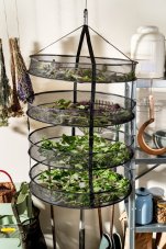 Szárítóháló Clever Grow fekete, levehető, 4 rétegű