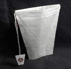 Pungi de hârtie albă cu descărcare practică - 100 buc