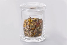 160 ml-es üvegedény zárral