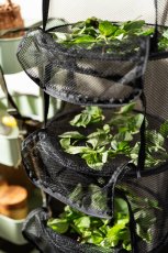 Sušicí síť MINI 30 cm černá se zipem 4 patra