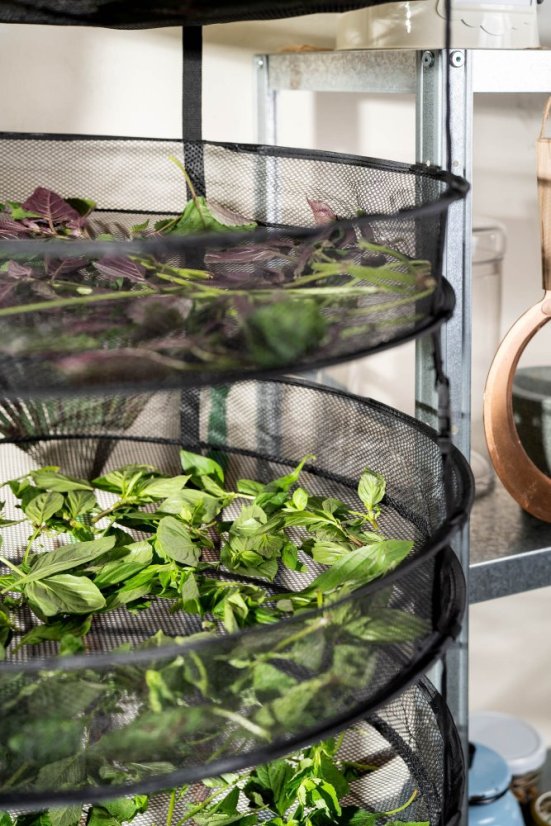 Sušicí síť Clever Grow černá, odepínací, 4 patra