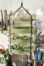 Sušiaca sieť Clever Grow zelená, odopínacia, 4 poschodia