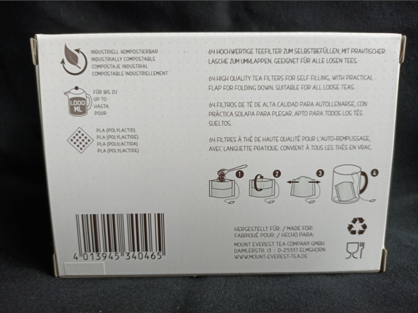 Čajové filtry „My Teabag“ – 64 ks