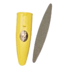 Brousek s pouzdrem pro ostření čepelí nožů a nůžek