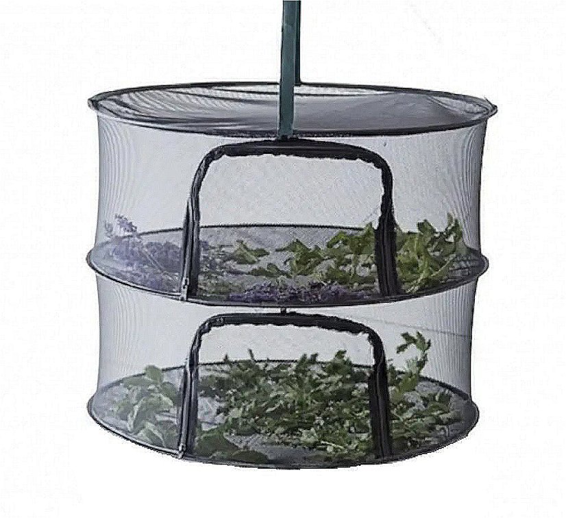 Sušiaca sieť Clever Grow čierna so zipsom 2 úrovne