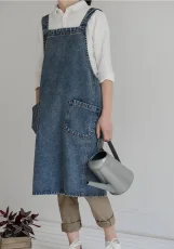 Zahradnická zástěra z praného denimu