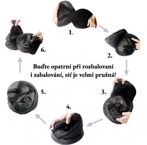 Jak složit sušicí síť zpátky do obalu